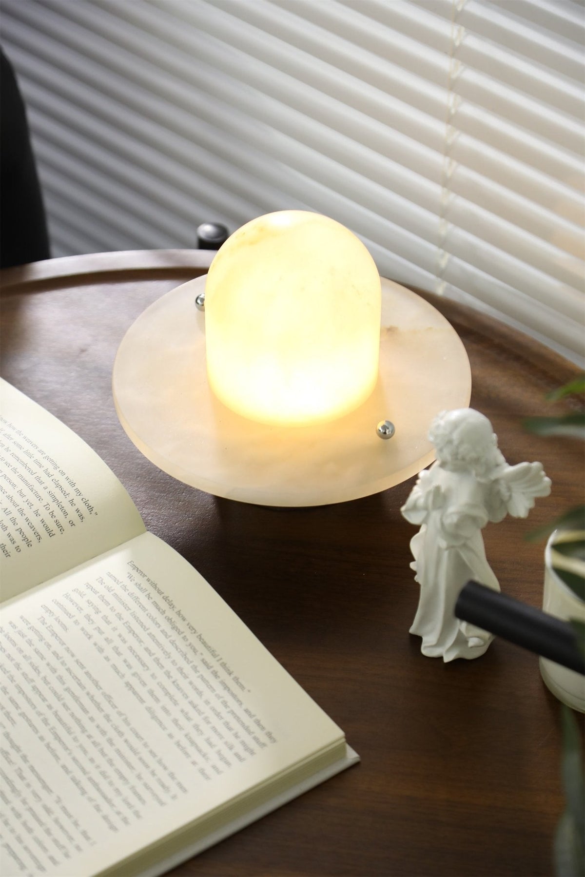 Petrified Alabaster Table Lamp