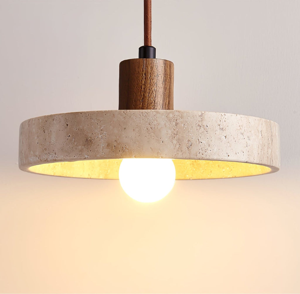 Piedra Travertine Pendant Light