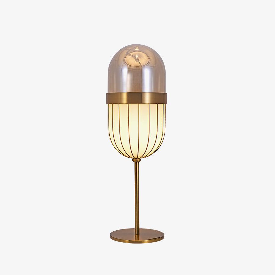 Pill Table Lamp ∅ 6.7″ x H 20.5″ / Dia 17cm x H 52cm / Gold / US plug Table lamp