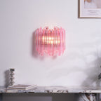 Pink Palermo Glass Wall Lamp