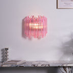 Pink Palermo Glass Wall Lamp