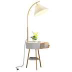 Pleated Arc Floor Light