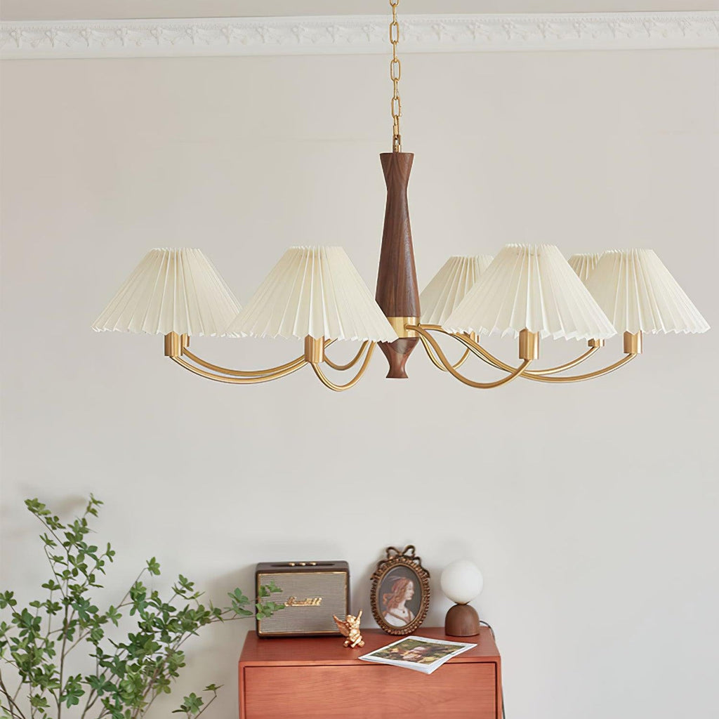 Pleated Chandelier