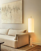 Pleated Cylinder Floor Lamp