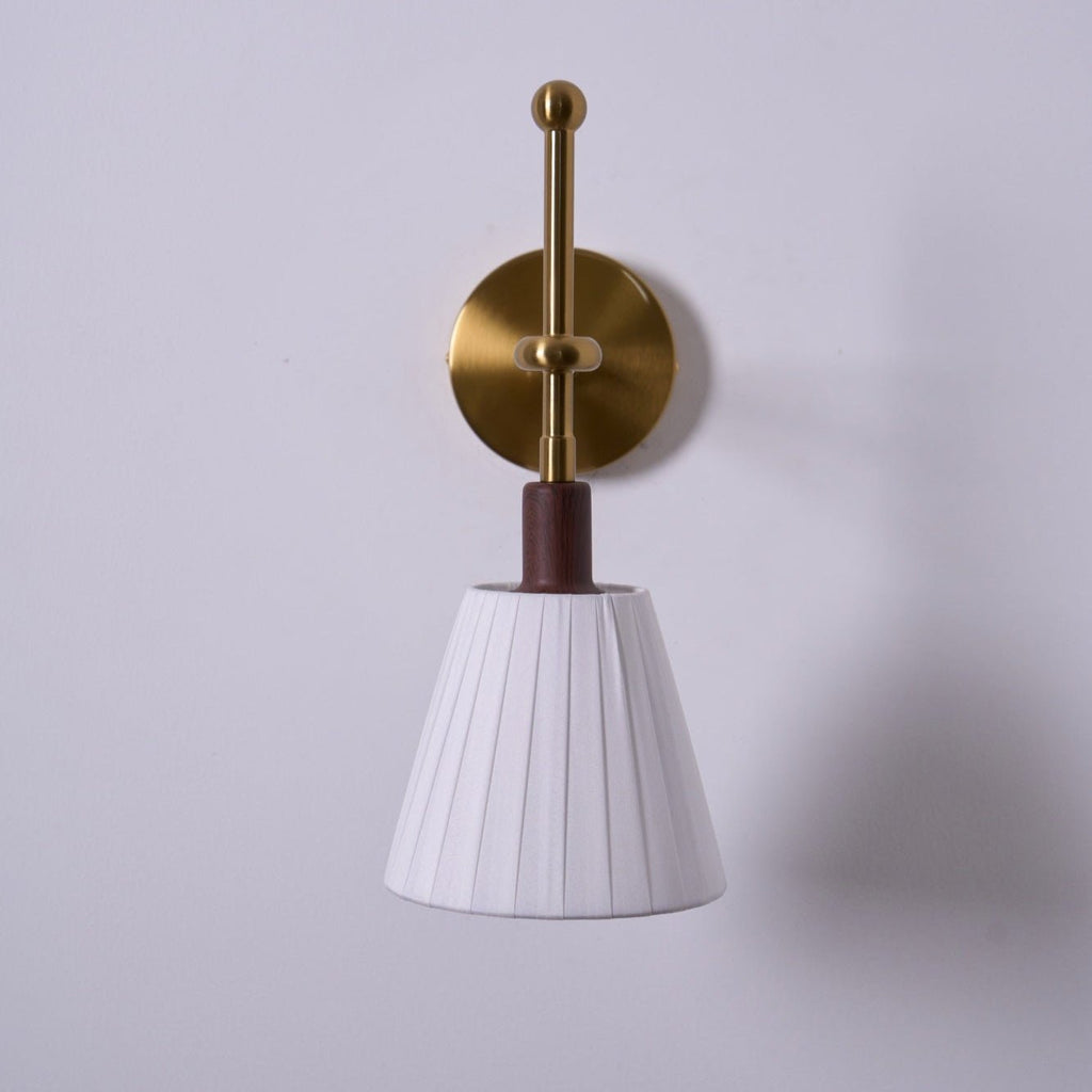 Pleated Fabric Wall Lamp