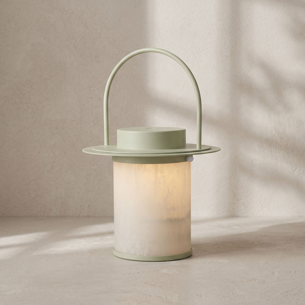 Pod Portable Rechargeable Alabaster Table Lamp