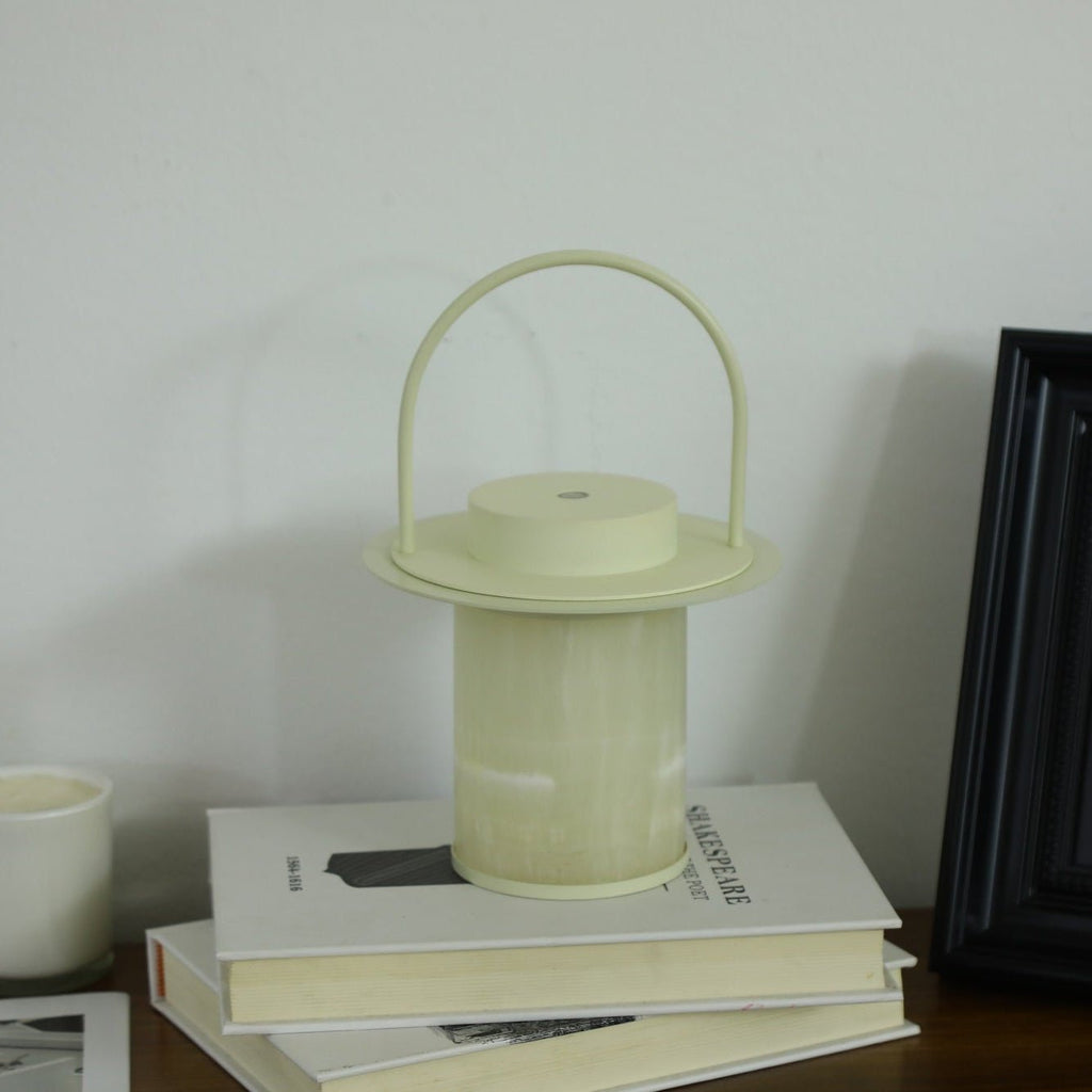 Pod Portable Rechargeable Alabaster Table Lamp