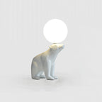 Polar Bear Table Lamp Model A: ∅ 9.4″ x H 14.5″ / Dia 24cm x H 37cm / White / US plug Table lamp