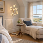 Porcelain Magnolia Floor Lamp