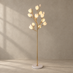 Porcelain Magnolia Floor Lamp