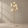 Porcelain Magnolia Floor Lamp