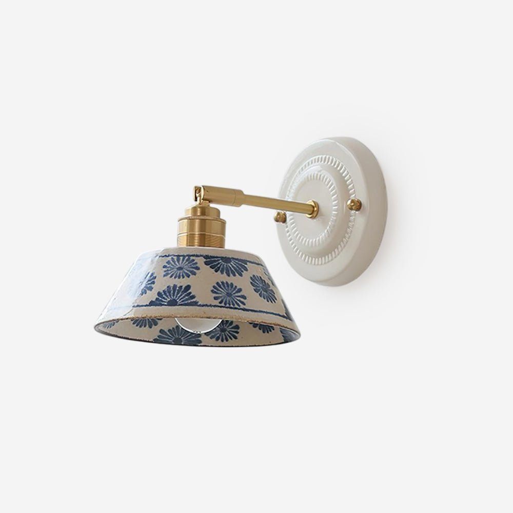 Porcelain Indigo Wall Lamp