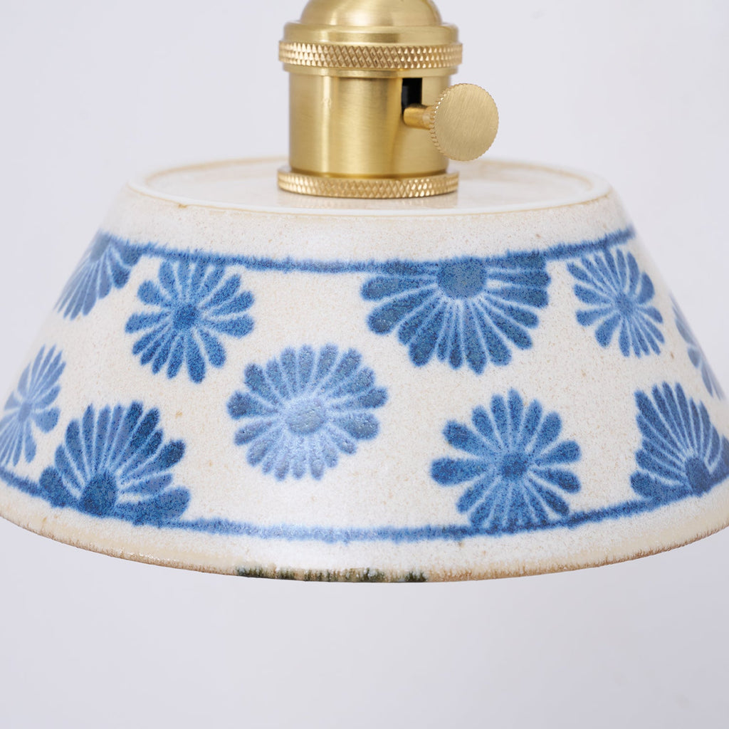 Porcelain Indigo Wall Lamp