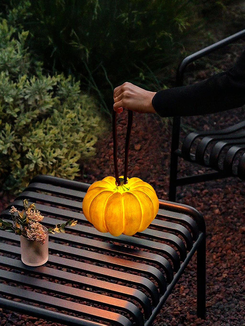 Portable Pumpkin Table Lamp
