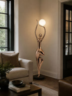 Pose Yoga Sculpture Floor Lamp