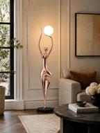 Pose Yoga Sculpture Floor Lamp