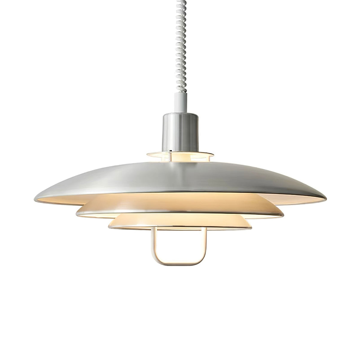 Poul Pendant Lamp ? 19.7″ x H 12.6″ / Dia 50cm x H 32cm / Silver Pendant light
