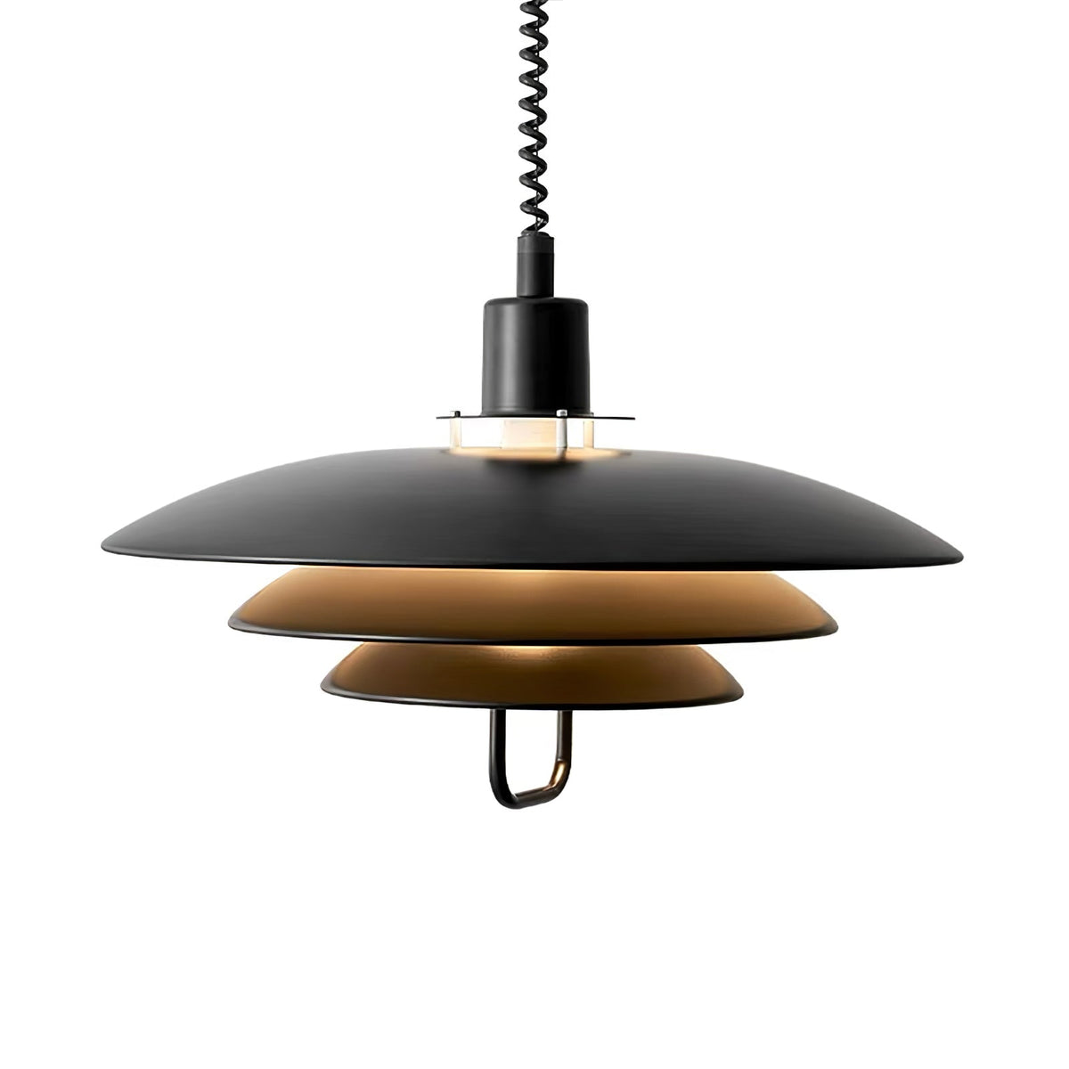 Poul Pendant Lamp ? 19.7″ x H 12.6″ / Dia 50cm x H 32cm / Black Pendant light