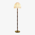 Printed Tassel Floor Lamp ? 15.7″ x H 65″ / Walnut Color & White / US Plug Floor lamp