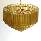 Prism Murano Amber Glass Chandelier