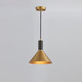 Cone Pendant Lamp ∅ 9.4″ x H 7.9″ / Dia 24cm x H 20cm / Brass & Black Pendant light
