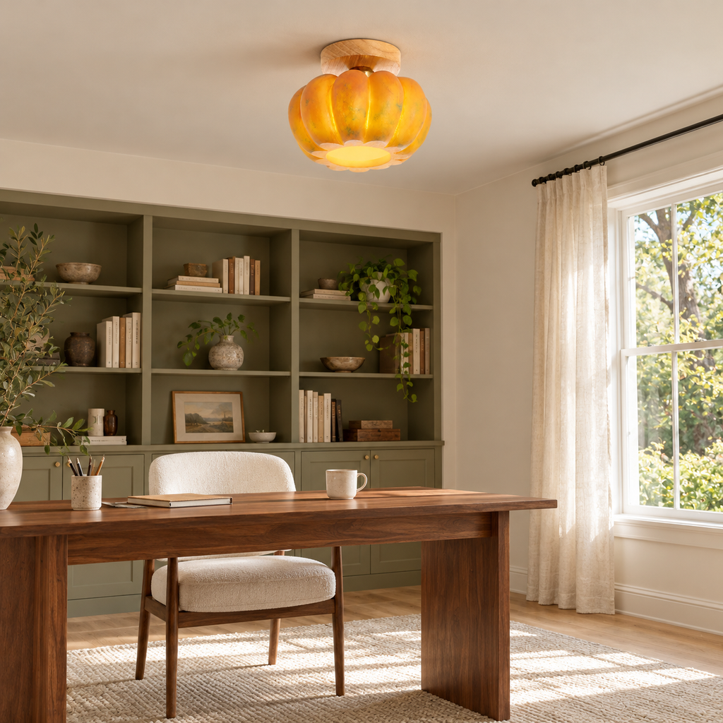 Pumpkin Ceiling Light