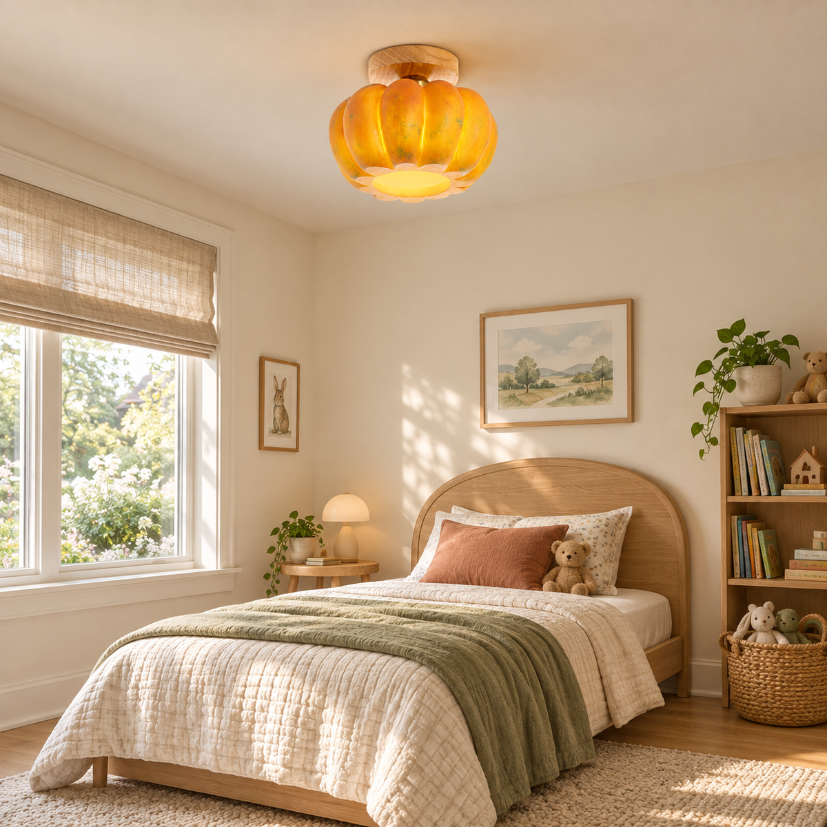 Pumpkin Ceiling Light