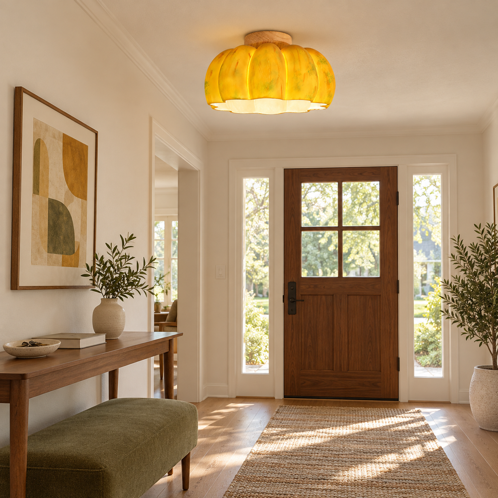 Pumpkin Ceiling Light