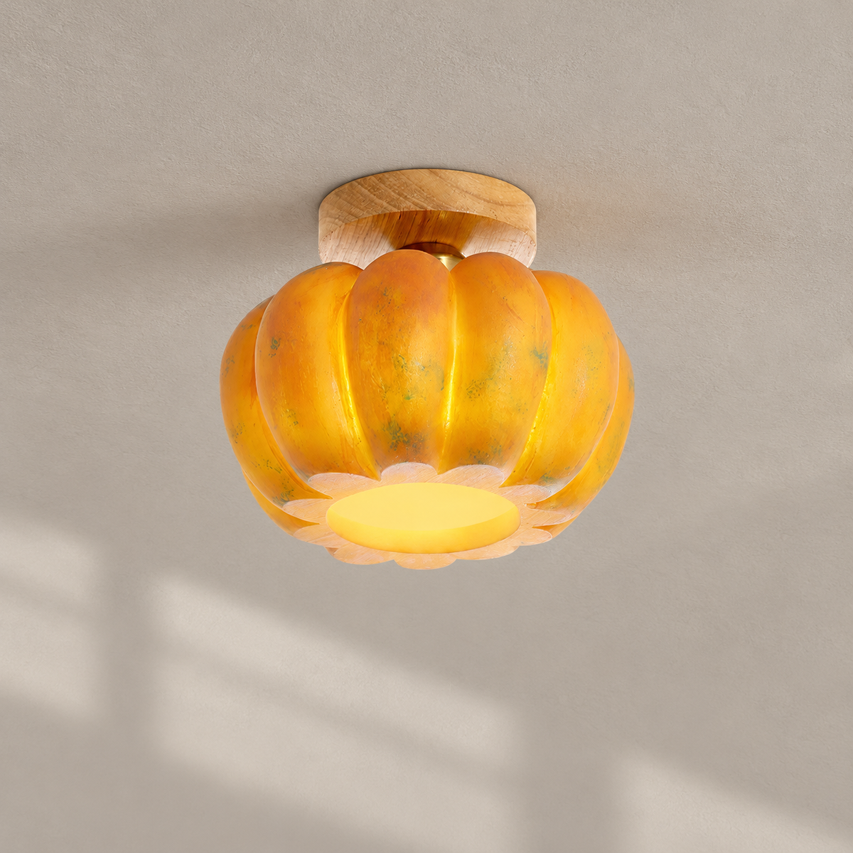 Pumpkin Ceiling Light