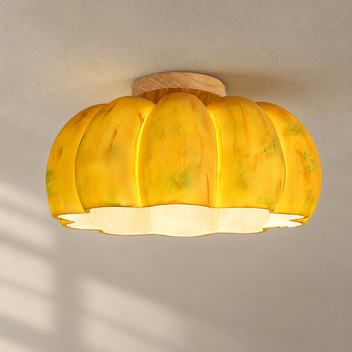 Pumpkin Ceiling Light