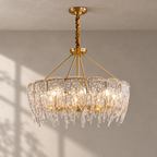 Rectangular Icicle Glass Chandelier