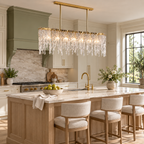 Rectangular Icicle Glass Chandelier