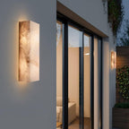 Rectangular Alabaster Wall Sconce