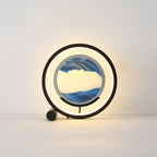 Relaxing Sand Built-in Battery Table Lamp L 9.1″ x W 3.9″ x H 9.1″ / L 23cm x W 10cm x H 23cm / Black / Three-color