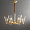 Renato Chandelier 6 heads Φ 22.8″ x H 15.7″ / Dia 58cm x H 40cm / Brass Chandelier