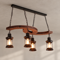 Retro Boat Wood Chandelier