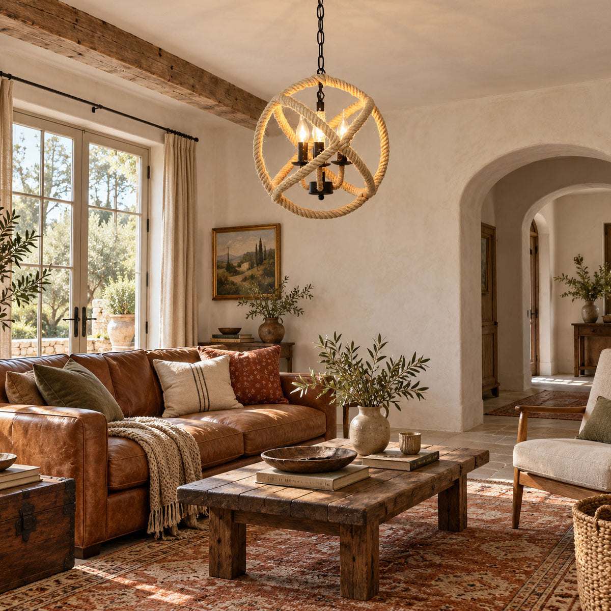 Retro Hemp Rope Interesting Pendant Light
