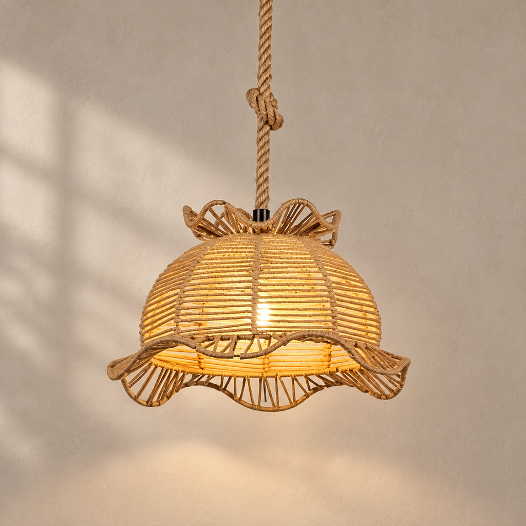 Retro Hemp Rope Interesting Pendant Light