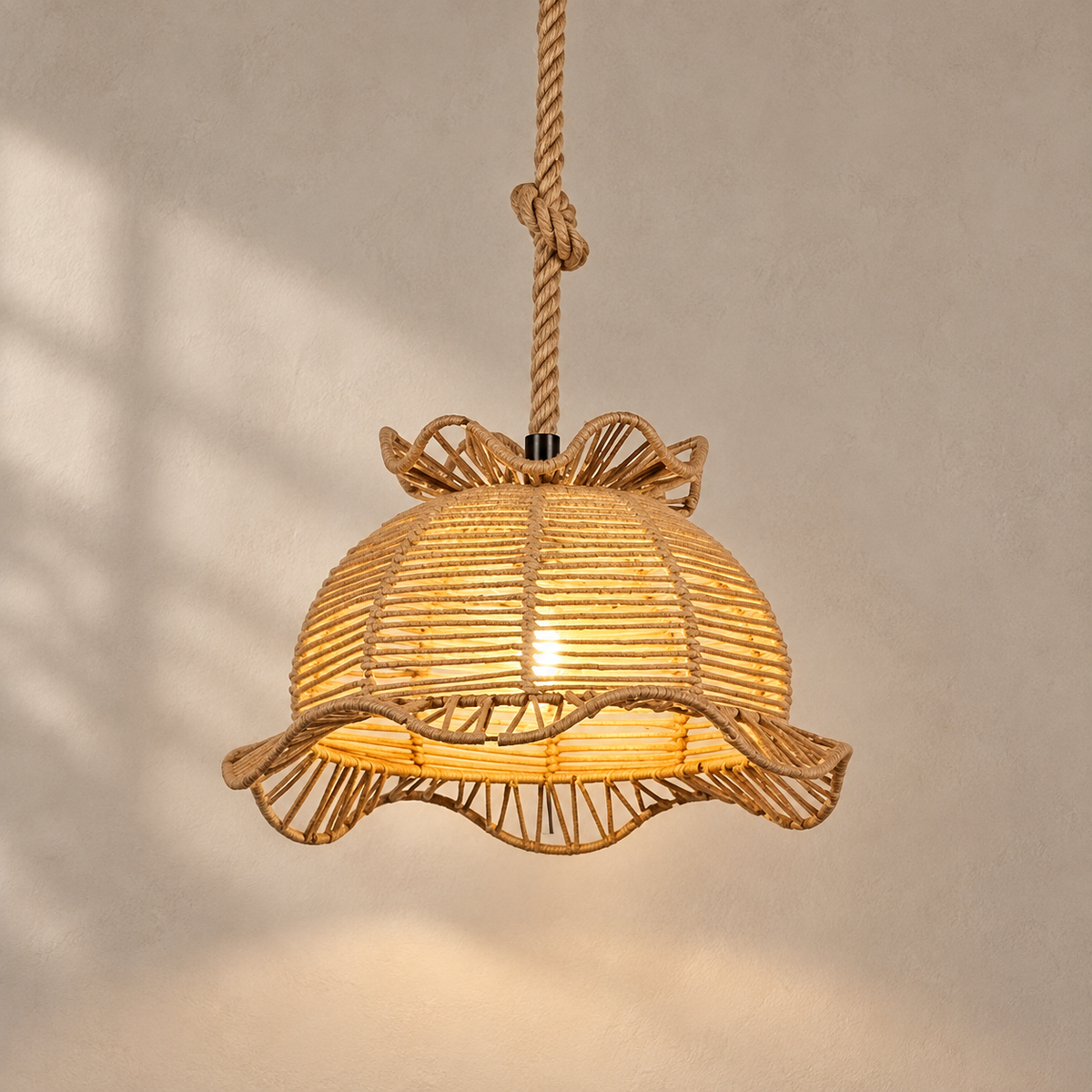 Retro Hemp Rope Interesting Pendant Light