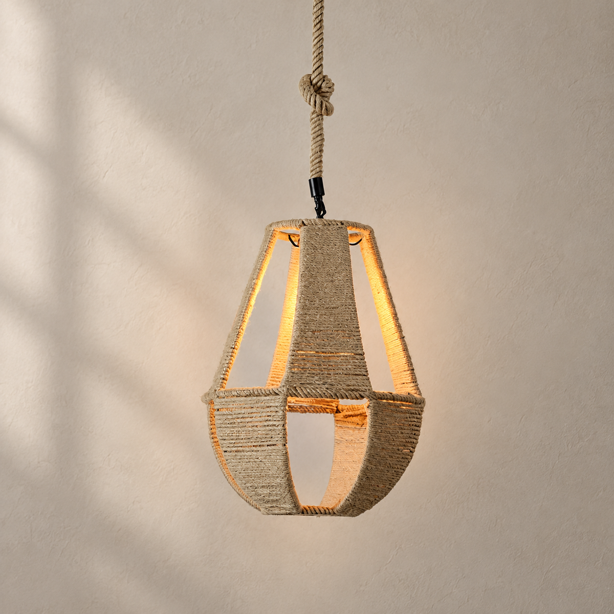Retro Hemp Rope Interesting Pendant Light