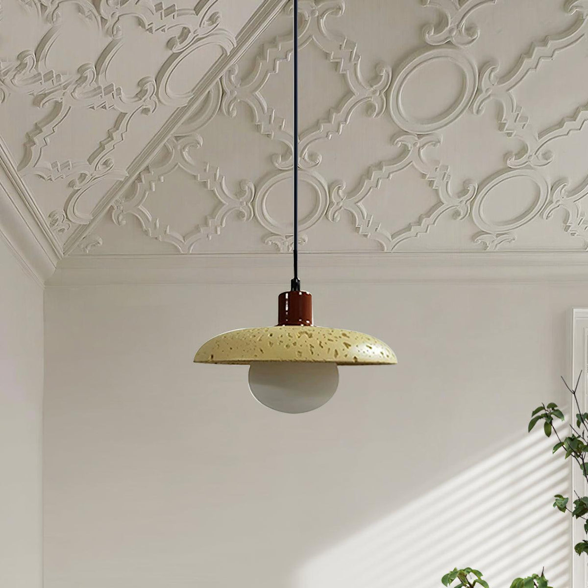 Revi Cement Pendant Light ∅ 9.8″ x H 4.9″ / Dia 25cm x H 12.5cm Pendant light