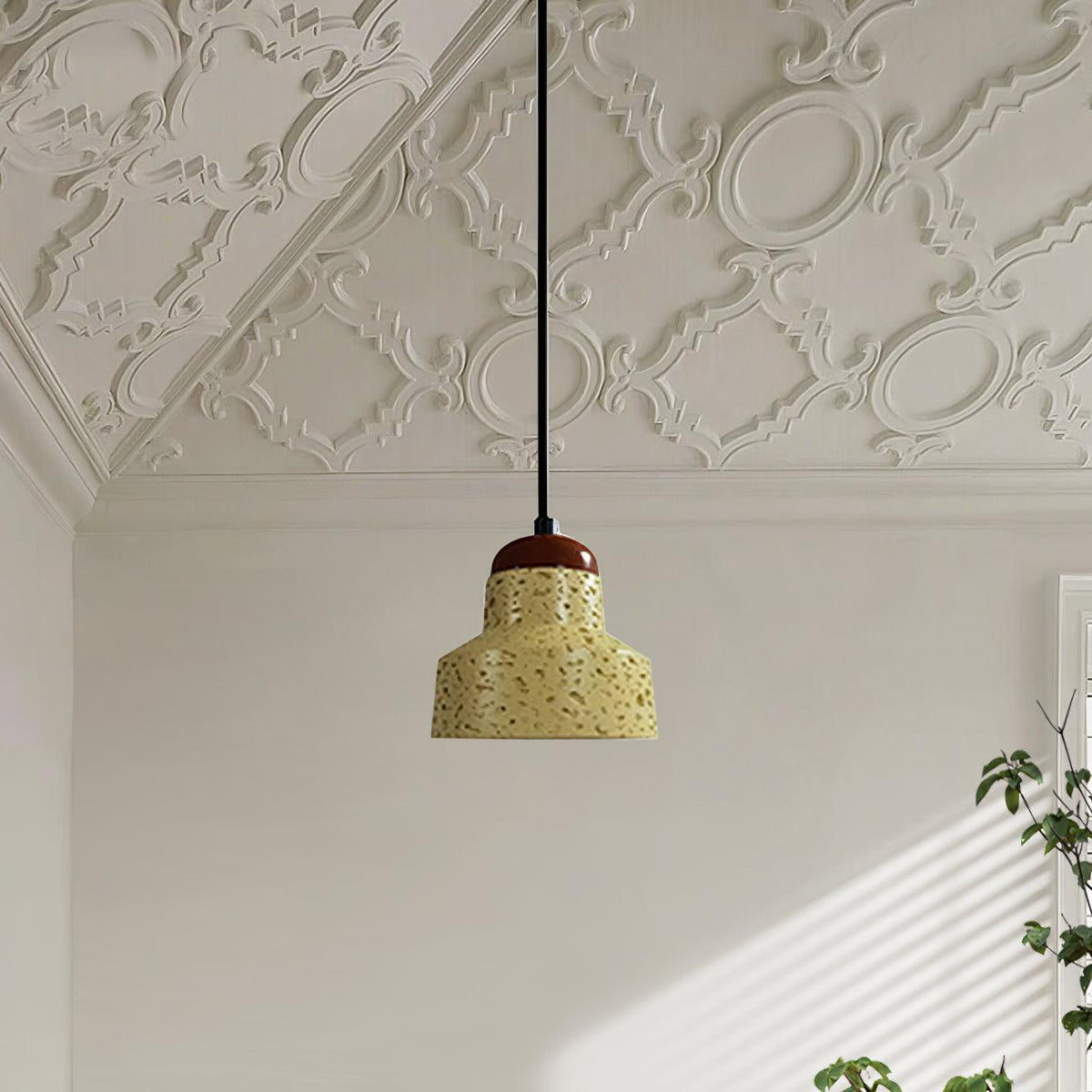 Revi Cement Pendant Light ∅ 5.3″ x H 6.9″ / Dia 13.5cm x H 17.5cm Pendant light