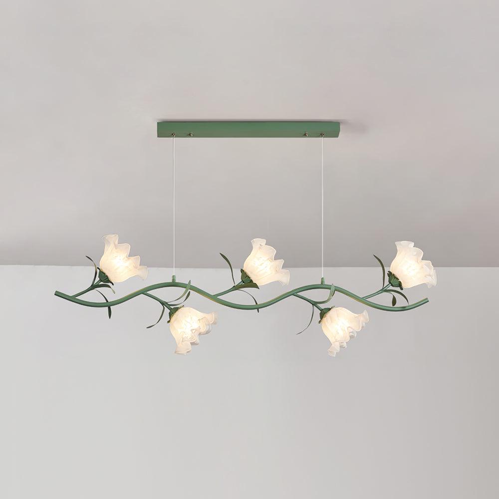Ricko Simi Chandelier Model B 5 Heads L ? 47.2″ x H 47.2″ / Green Chandelier