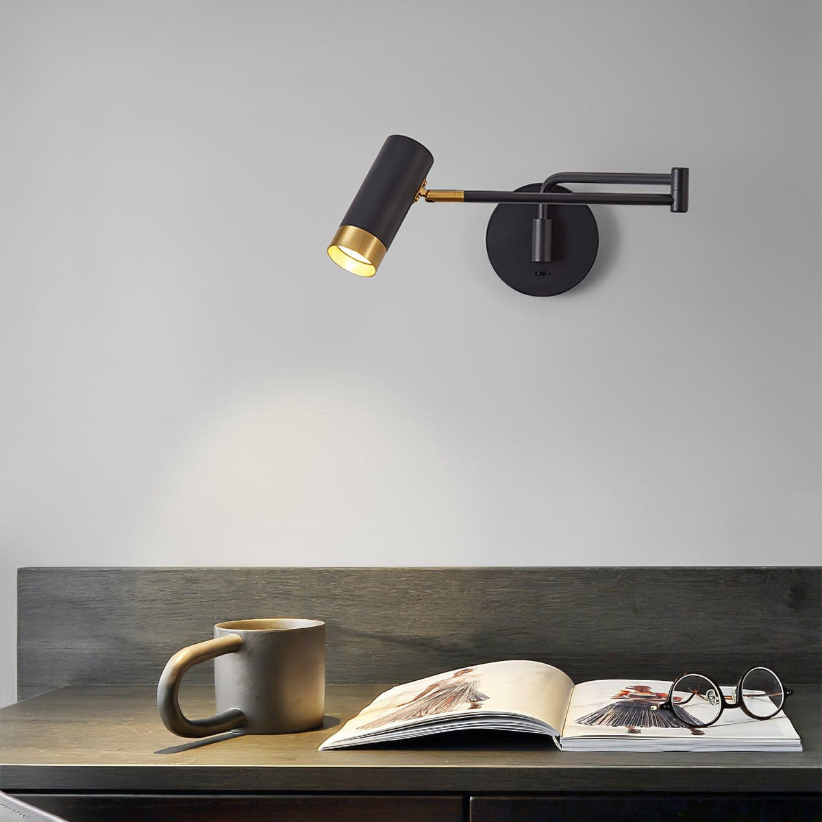 Ridge Arm Wall Lamp