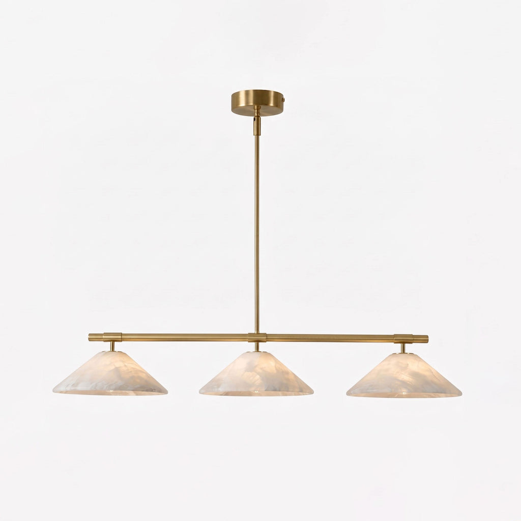 Ridgeline Alabaster Linear Chandelier
