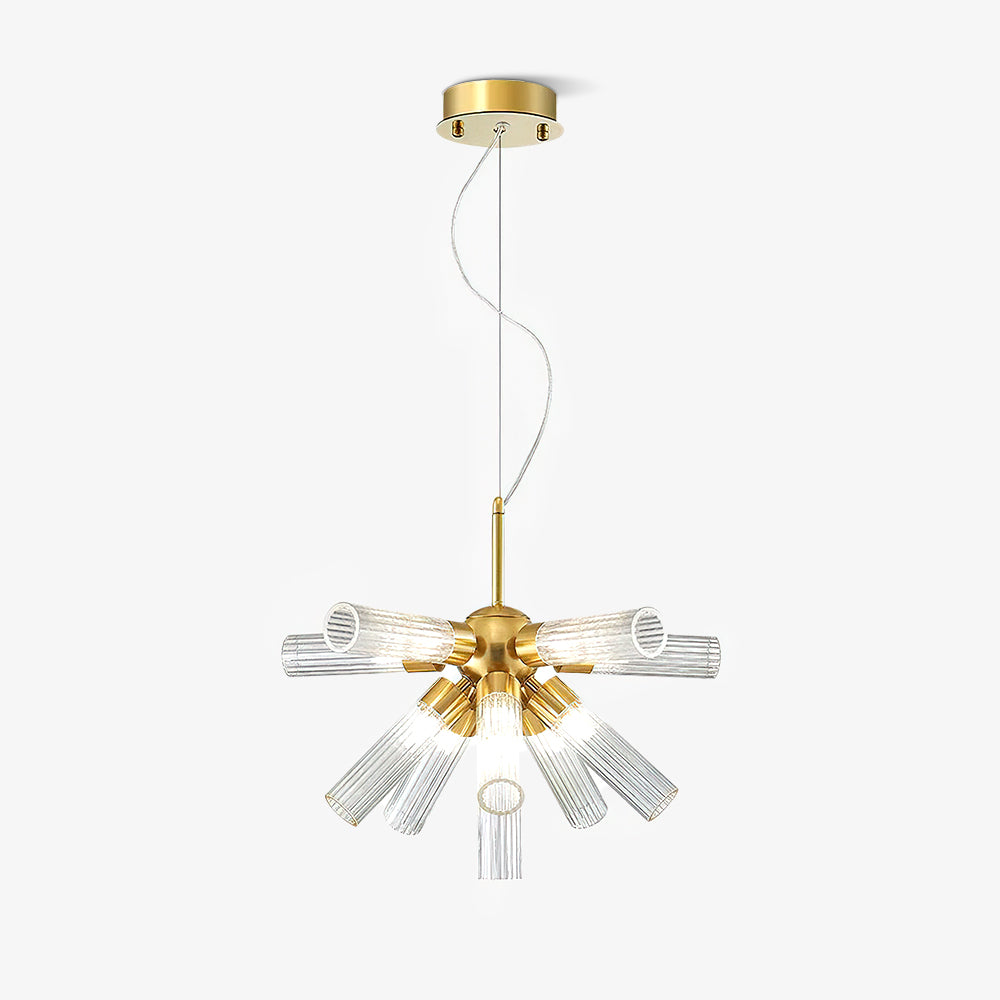 Ringold Sputnik Chandelier ∅ 19.7″ x H 11.8″ / Dia 50cm x H 30cm / Gold + White Chandelier