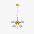 Ringold Sputnik Chandelier ∅ 19.7″ x H 11.8″ / Dia 50cm x H 30cm / Gold + White Chandelier