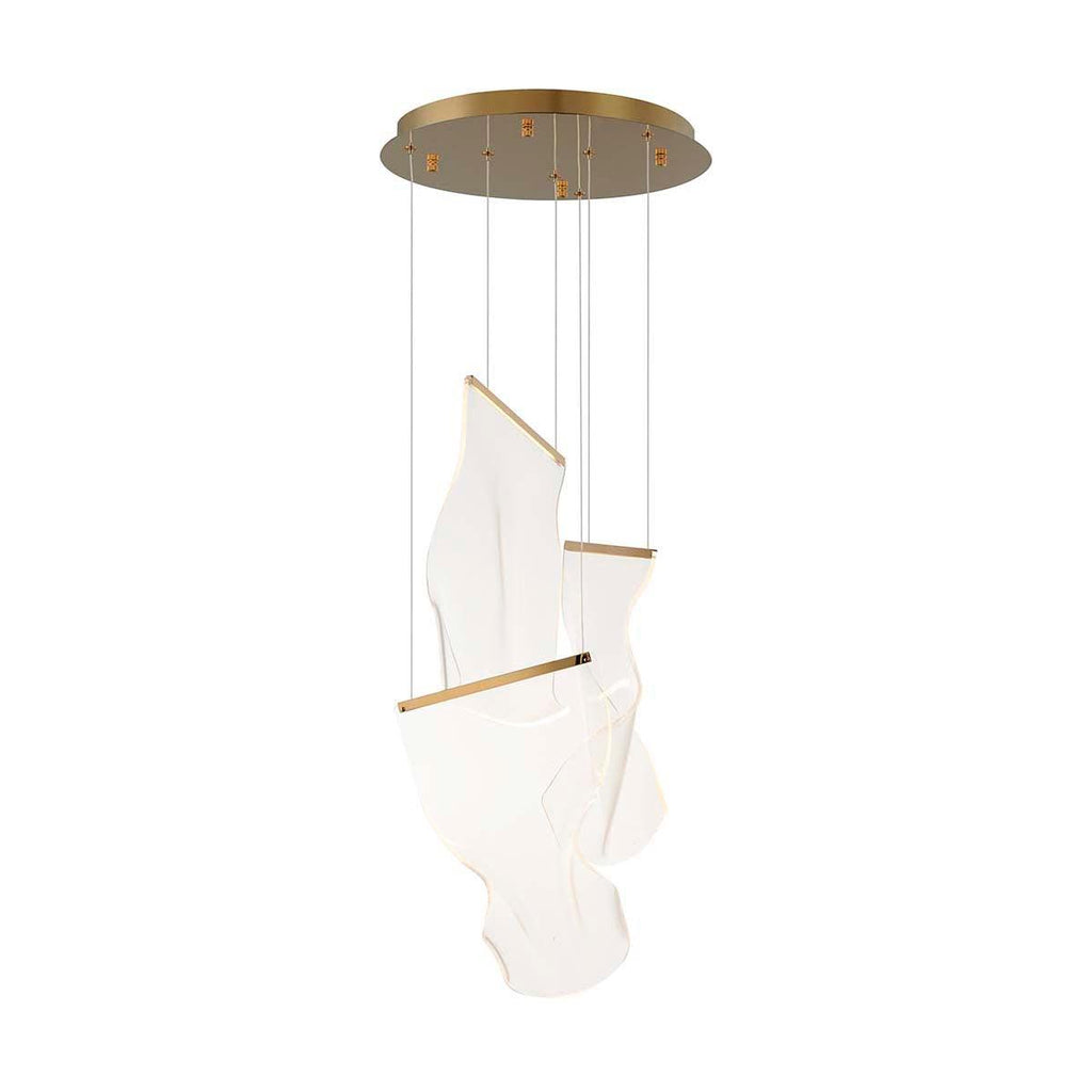 Acrylic LED Chandelier 3heads ? 13.8″ x H 59″ / Dia 35cm x H 150cm / Small: W 7.1″ x H 10.2″ / W 18cm x H 26cm / Gold