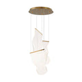 Acrylic LED Chandelier 3heads ? 13.8″ x H 59″ / Dia 35cm x H 150cm / Small: W 7.1″ x H 10.2″ / W 18cm x H 26cm / Gold