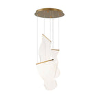 Acrylic LED Chandelier 3heads ? 13.8″ x H 59″ / Dia 35cm x H 150cm / Small: W 7.1″ x H 10.2″ / W 18cm x H 26cm / Gold